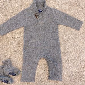 Andy & Evan Knit One Piece W/ Booties